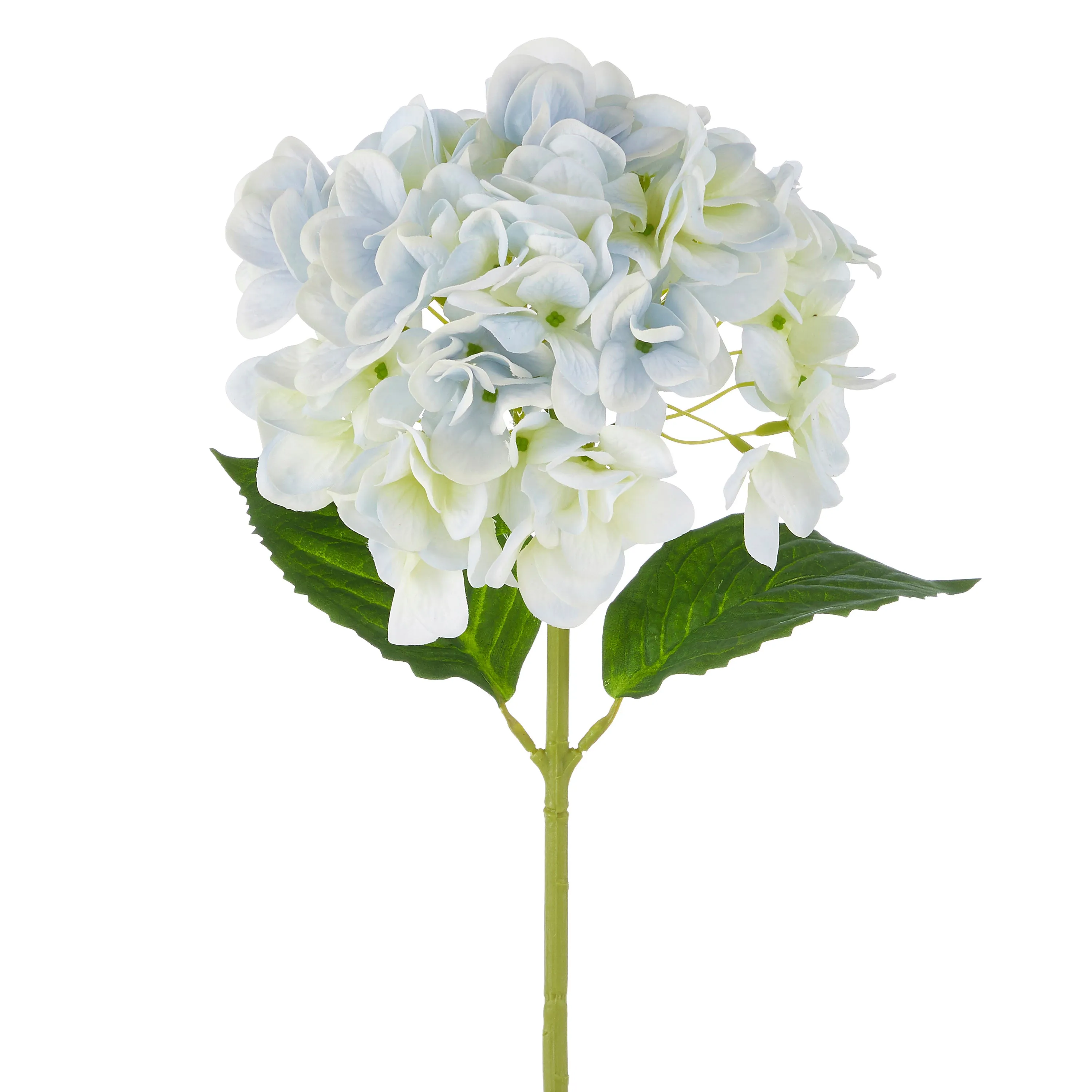 Real Touch Light Blue Hydrangea Stem, 19"