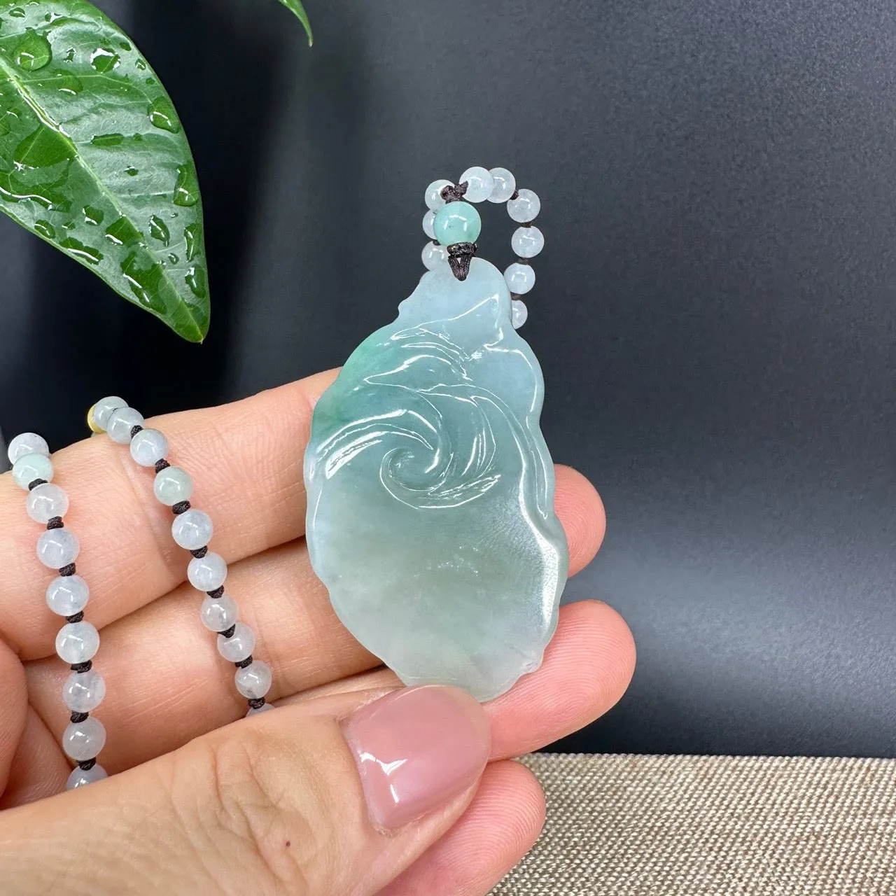 RealJade® Co.  Genuine Burmese Jadeite Jade Butterfly Pendant Necklace