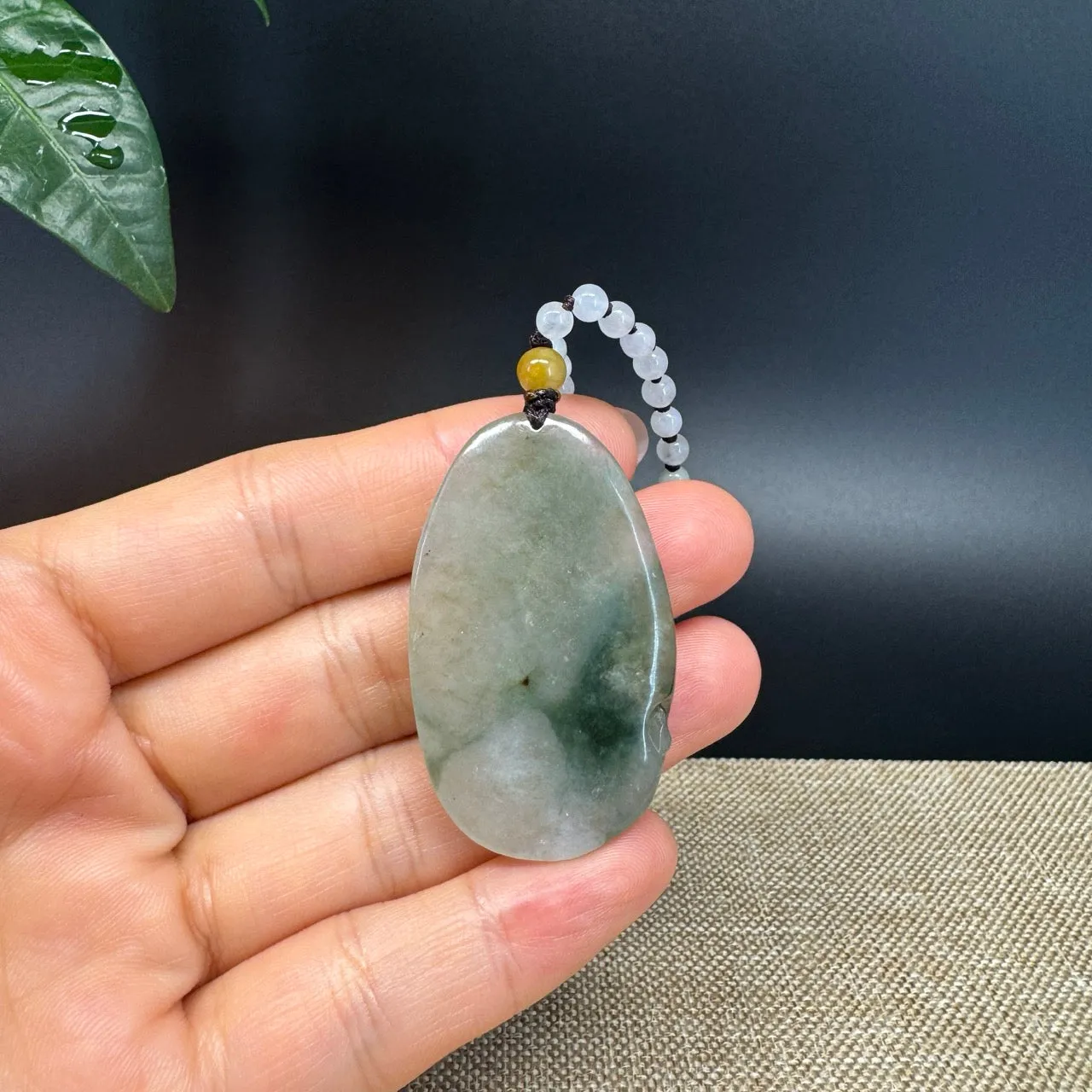 RealJade® Co. Genuine Burmese Jadeite Jade Yellow Green Fish Pendant Necklace