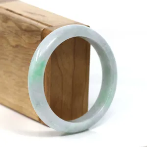 RealJade® Co. "Classic Bangle" Genuine Burmese Green Jadeite Jade Bangle Bracelet (57.04 mm) #T200