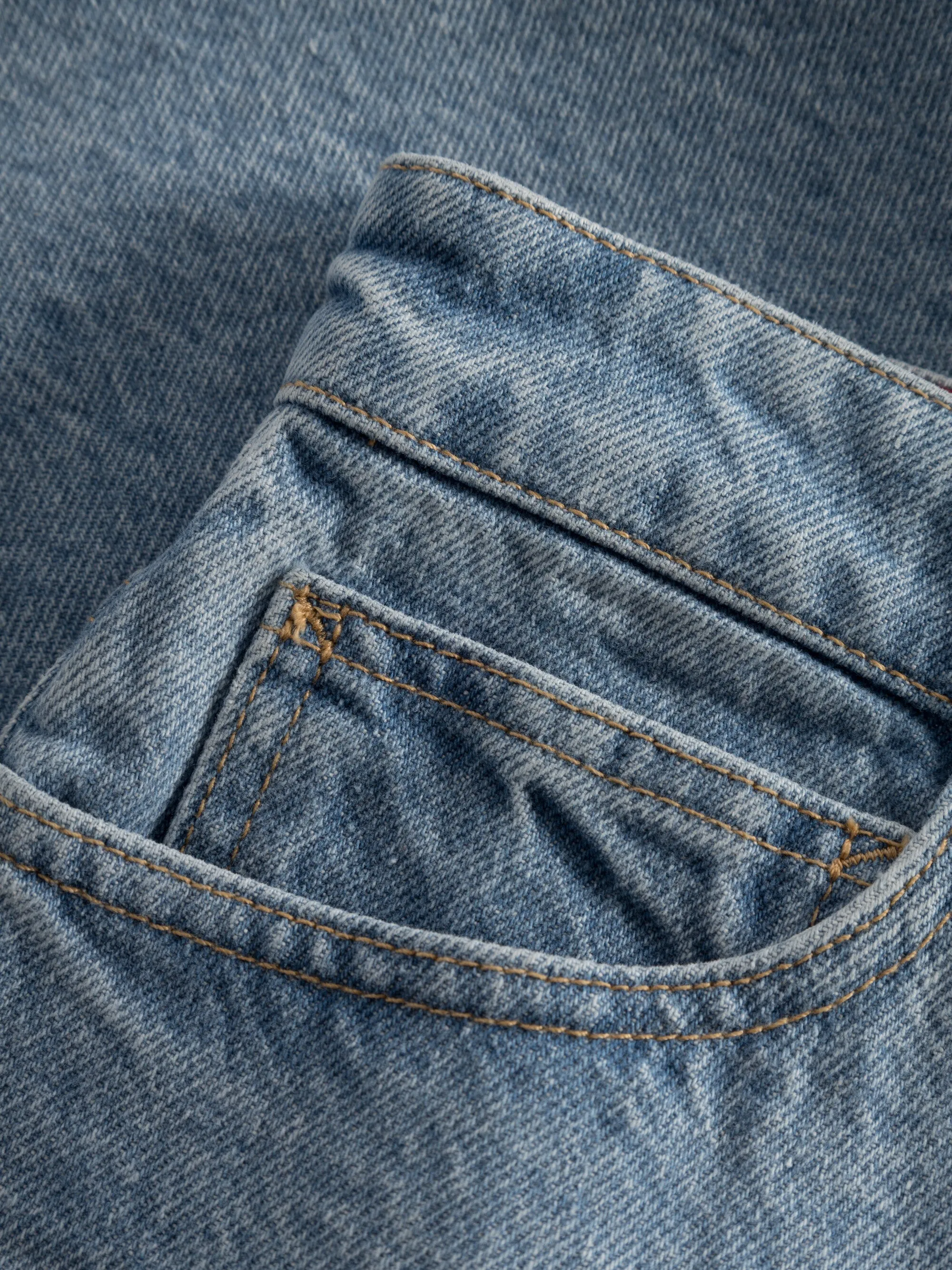 REBORN™ 5-pocket bleached short - Bleached Stonewash