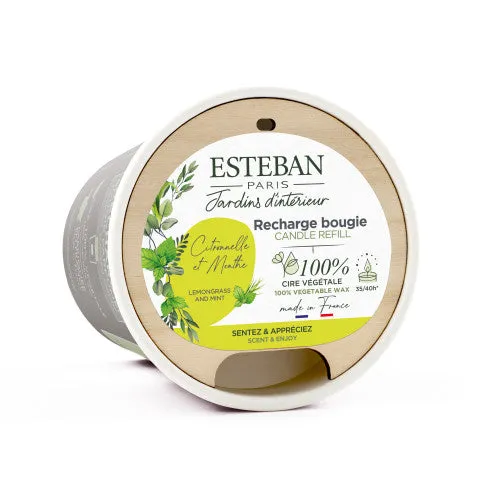 Recarga vela perfumada de 180 gr Citronela y Menta.