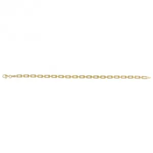 Rectangle Link 9ct Yellow Gold Bracelet GB520