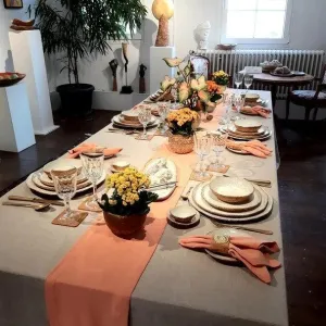 Rectangular English Linen Tablecloth