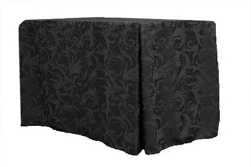 Rectangular Fitted Tablecloth Demo Height 36" & 42" Melrose Damask