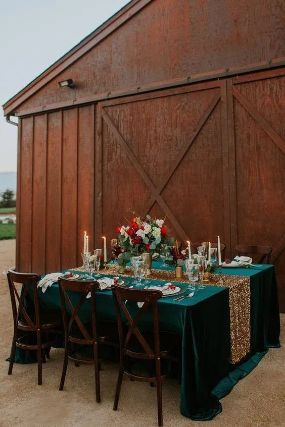 Rectangular Fitted Tablecloth Standard 29" Height Velvet