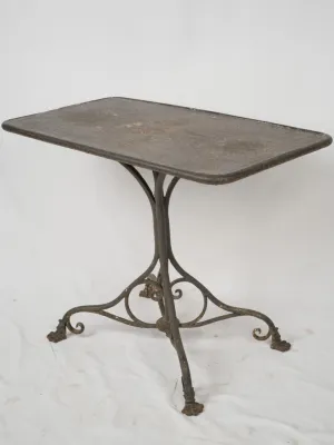 Rectangular Iron Garden Table from Arras - 19th century 32" x 20½"