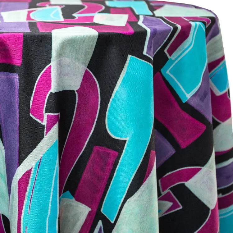 Rectangular Psychedelic Tablecloth Prints