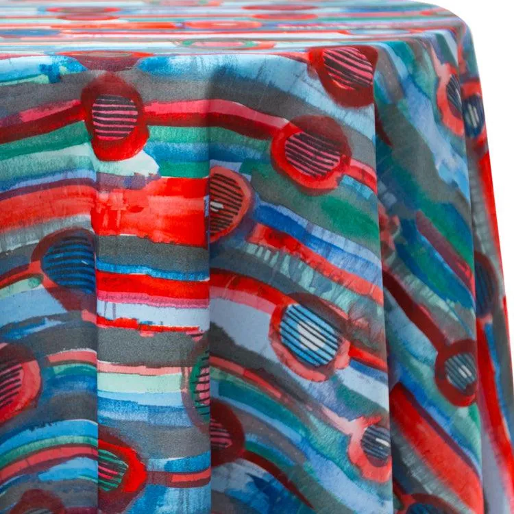 Rectangular Psychedelic Tablecloth Prints