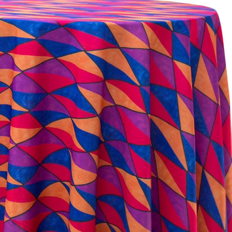 Rectangular Psychedelic Tablecloth Prints