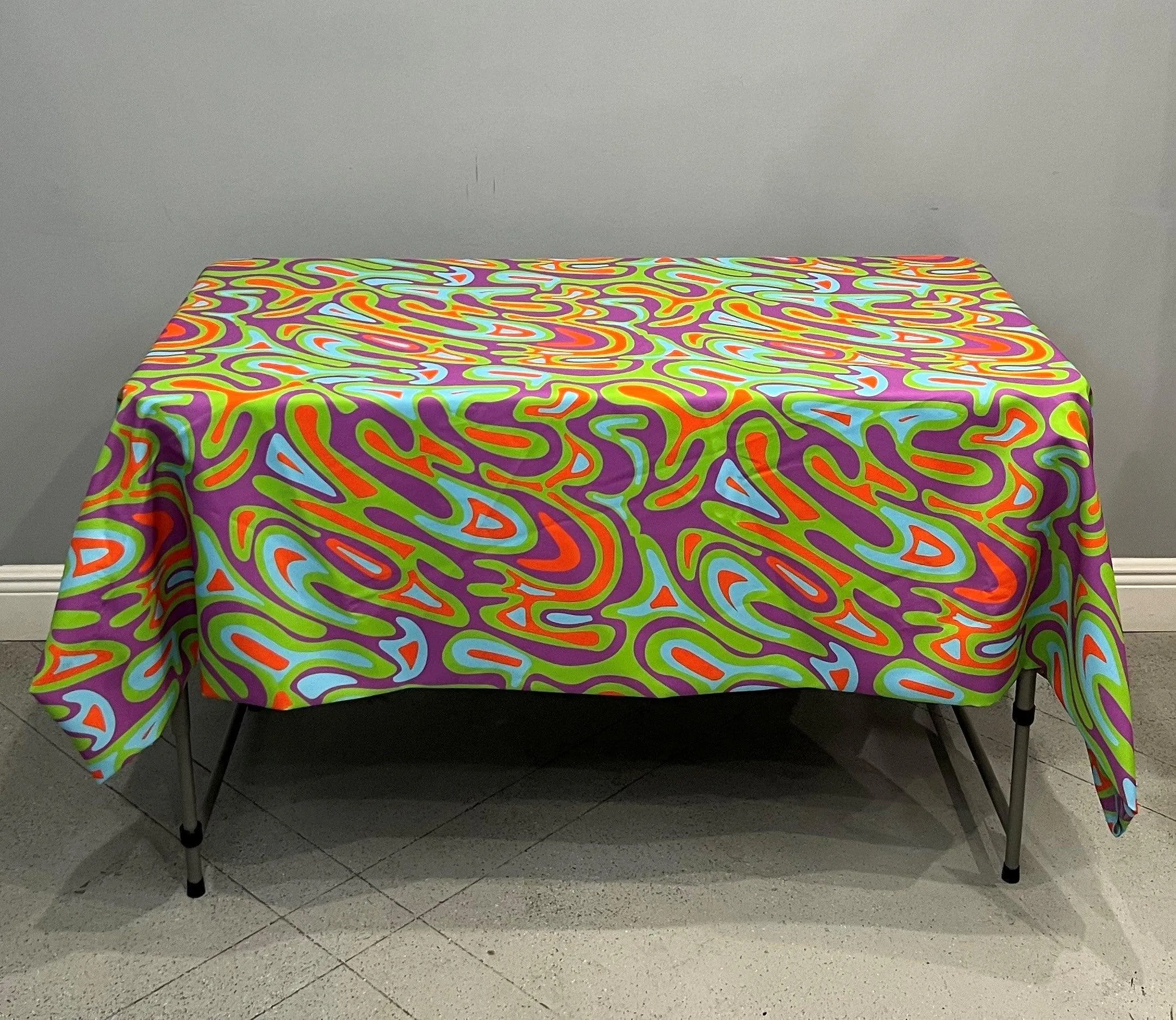 Rectangular Psychedelic Tablecloth Prints