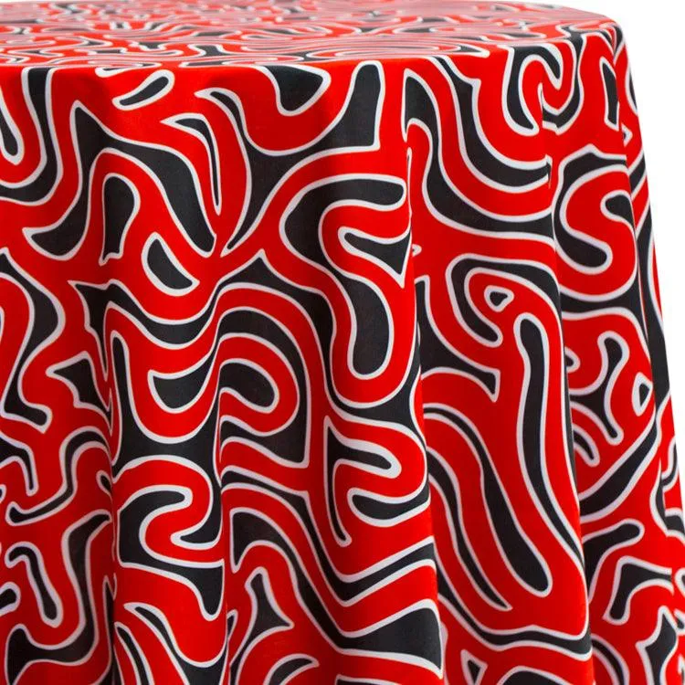 Rectangular Psychedelic Tablecloth Prints