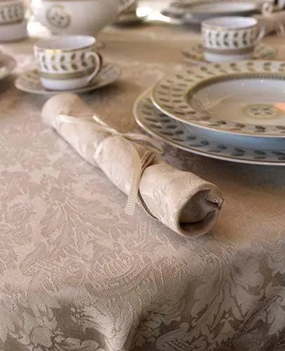 Rectangular Saxony Damask Tablecloth