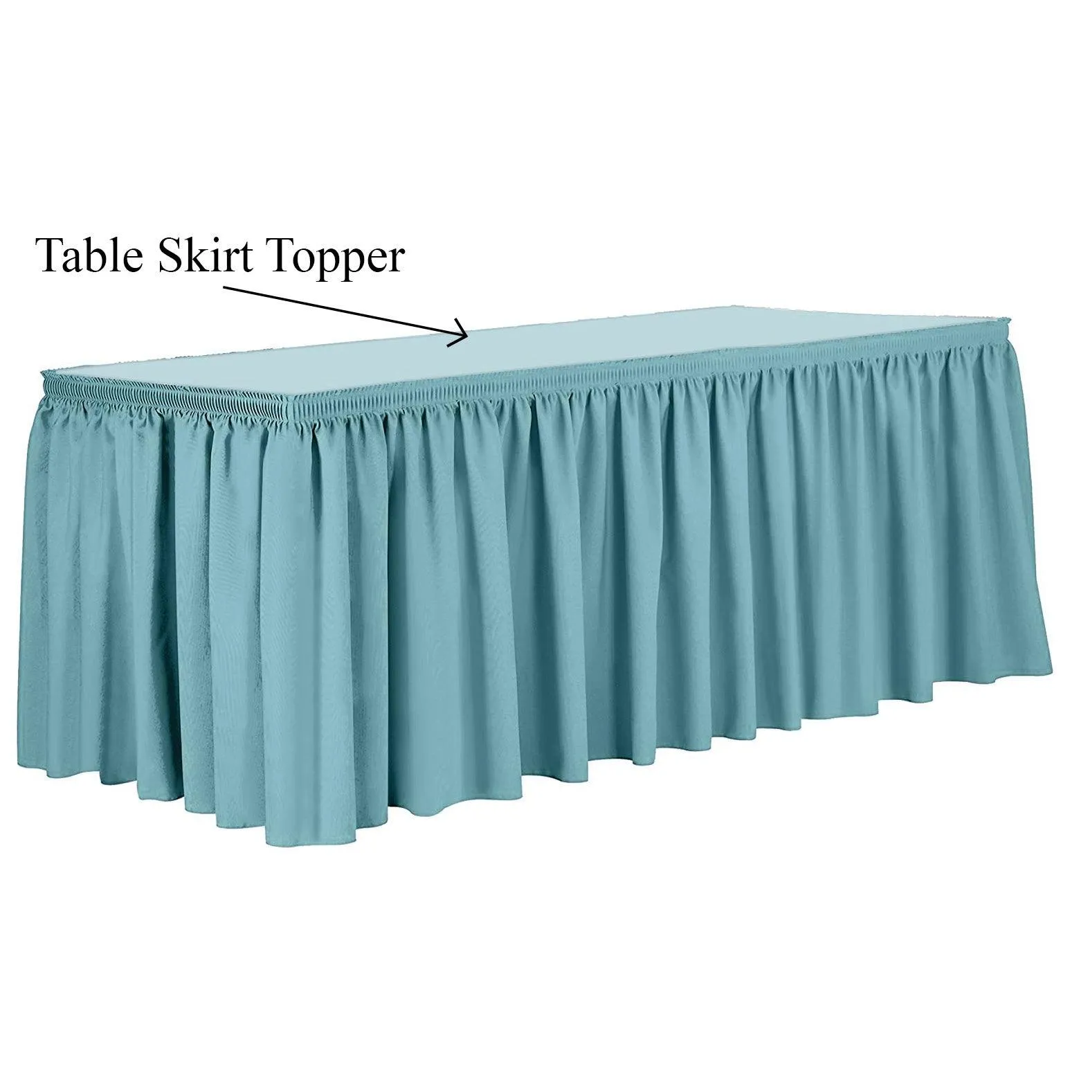 Rectangular Spun Poly Table Topper