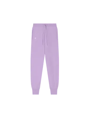 Recycled Cashmere Track Pants—orchid purple