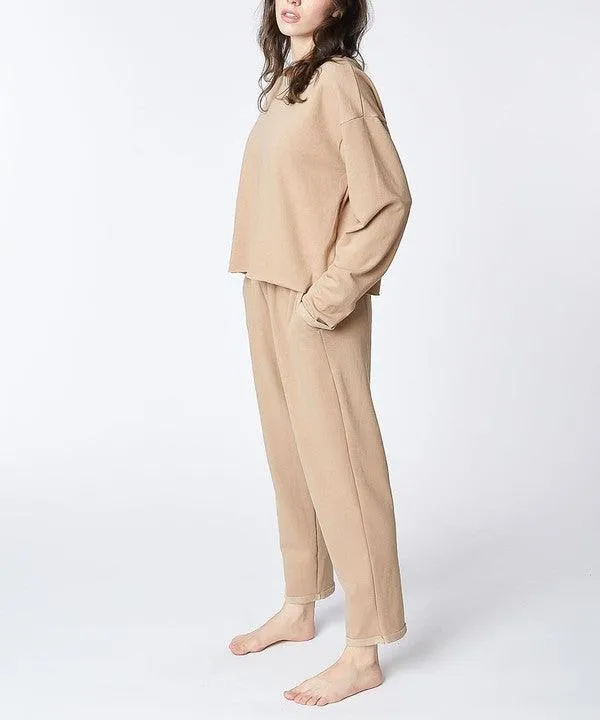 RECYCLED COTTON LOUNGEWEAR SET