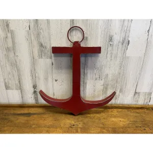 Recycled Metal Anchor Red