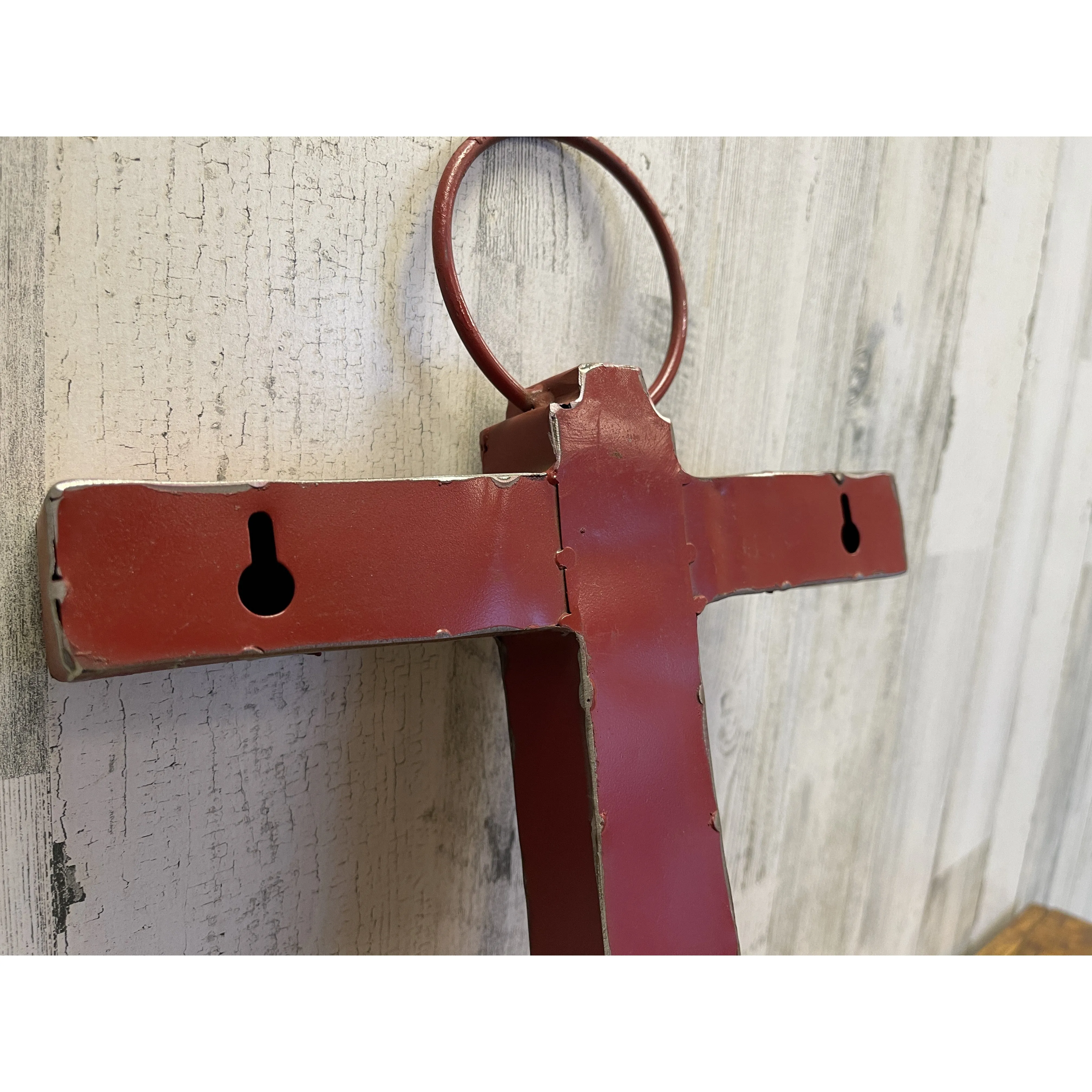 Recycled Metal Anchor Red