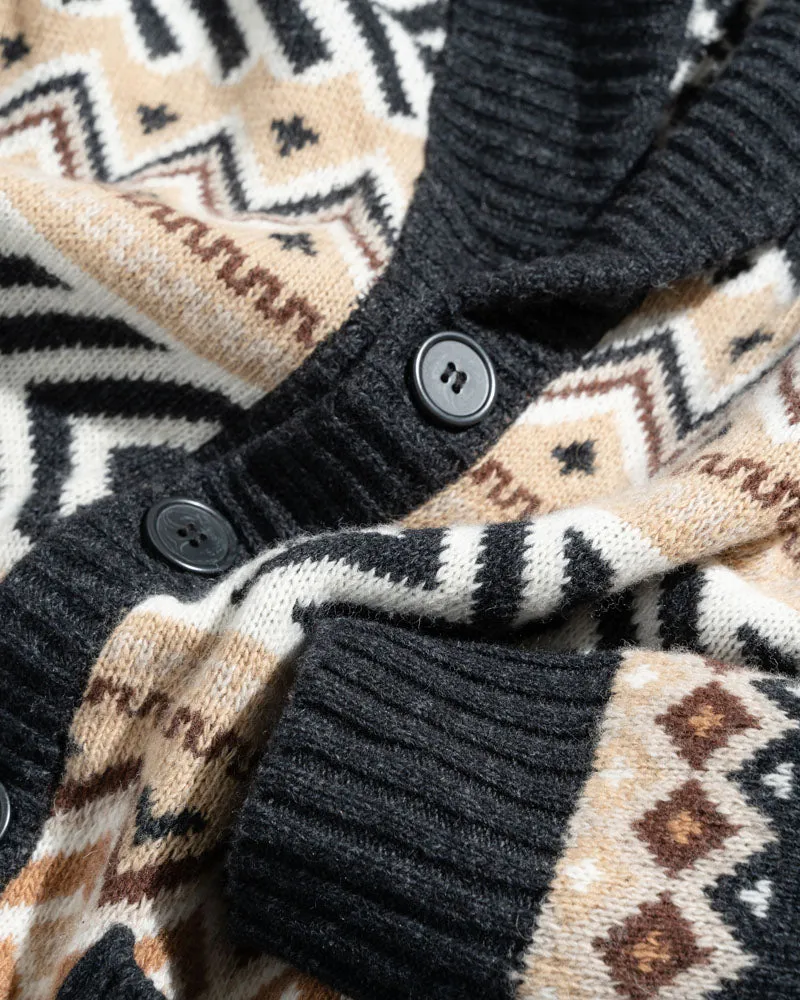 Recycled Wool Fairisle Cardigan