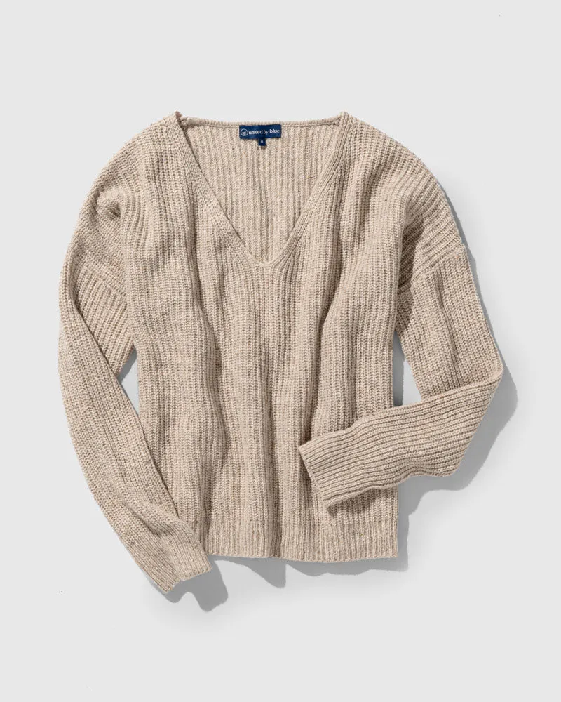 Recycled Wool V-Neck Sweater