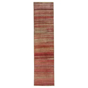 Red Alchemy Transitional Silk & Wool Runner - 2'10" x 12'6"