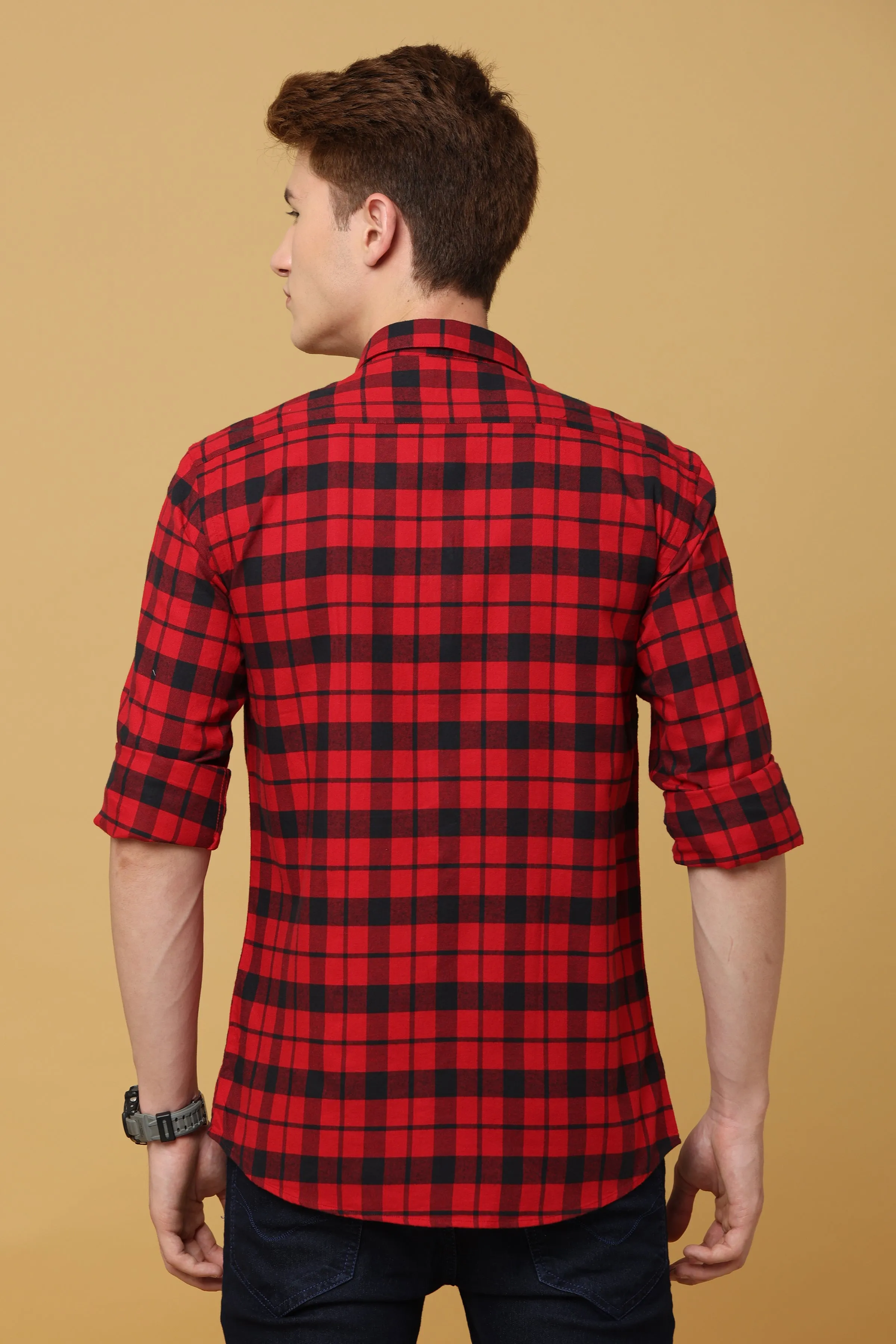 Red & Black Checkered Shirt