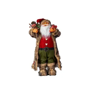 Red & Green Santa With Gift Boxes - 60cm