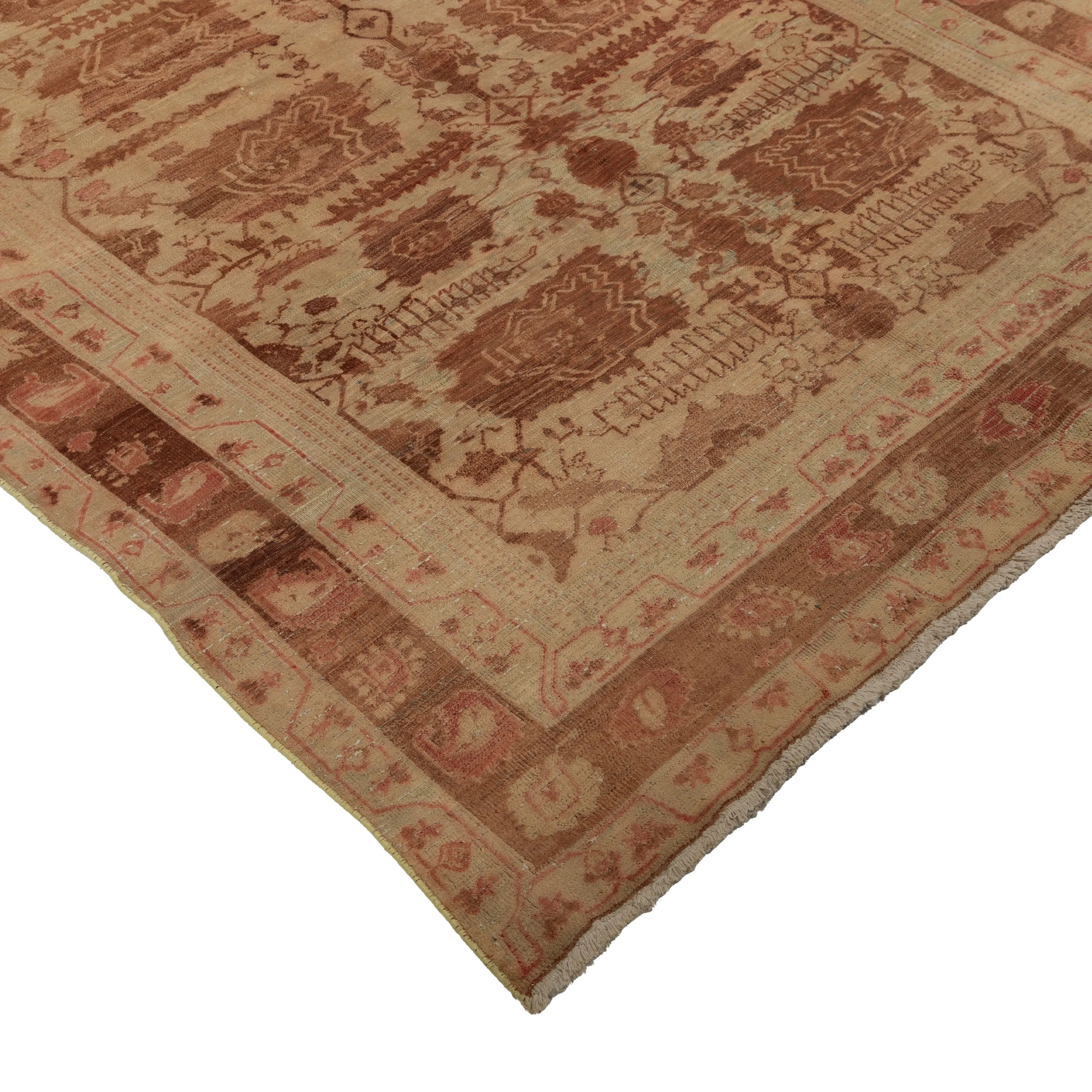 Red Amritsar Vintage Rug - 5'10" x 8'7"