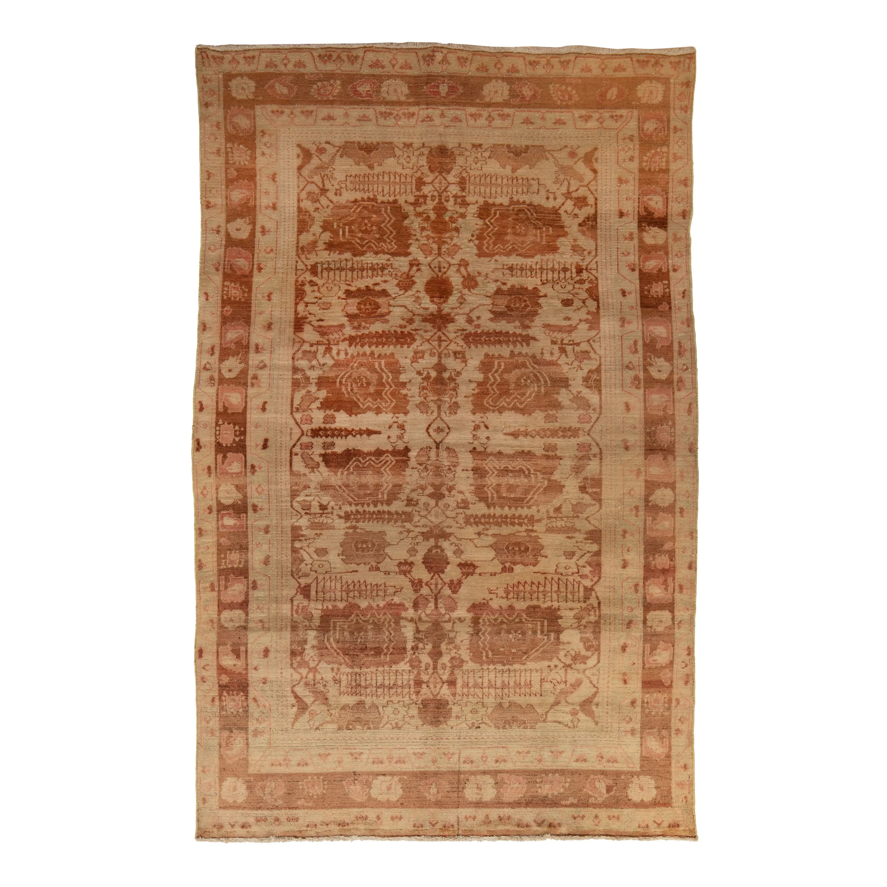 Red Amritsar Vintage Rug - 5'10" x 8'7"