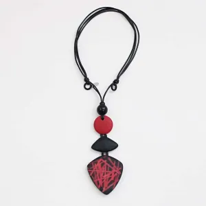 Red and Black Abigail Necklace