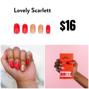 Red Aspen Nail Dashes [Lovely Scarlet]