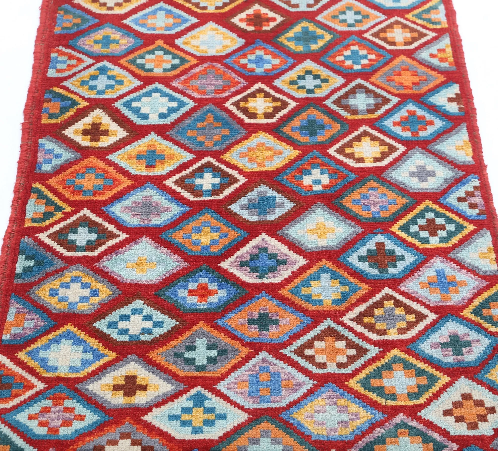 Red Baluch Revival Hand Knotted Rug