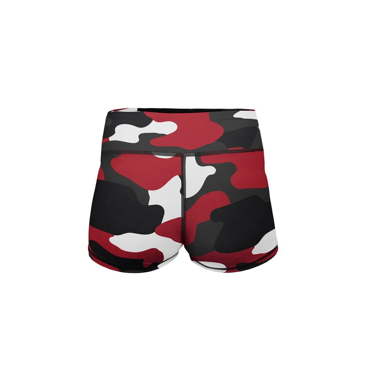 Red Camo Yoga Shorts