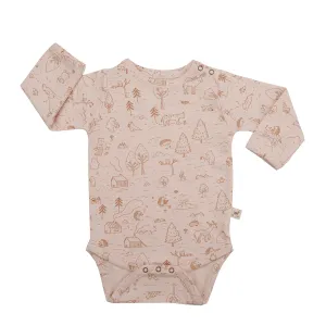 Red Caribou Babies Onesie & Pant Set