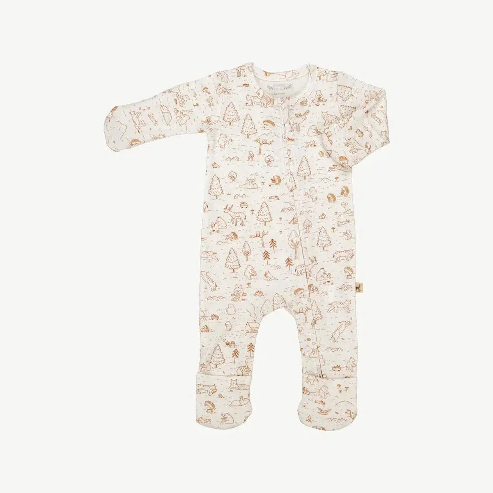 Red Caribou - Organic Pima Cotton Convertible Romper - The Story