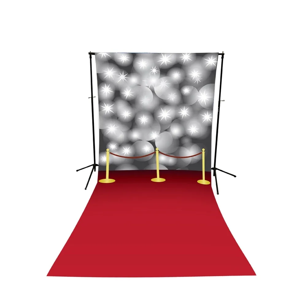 Red Carpet Flashbulbs Printed Backdrop