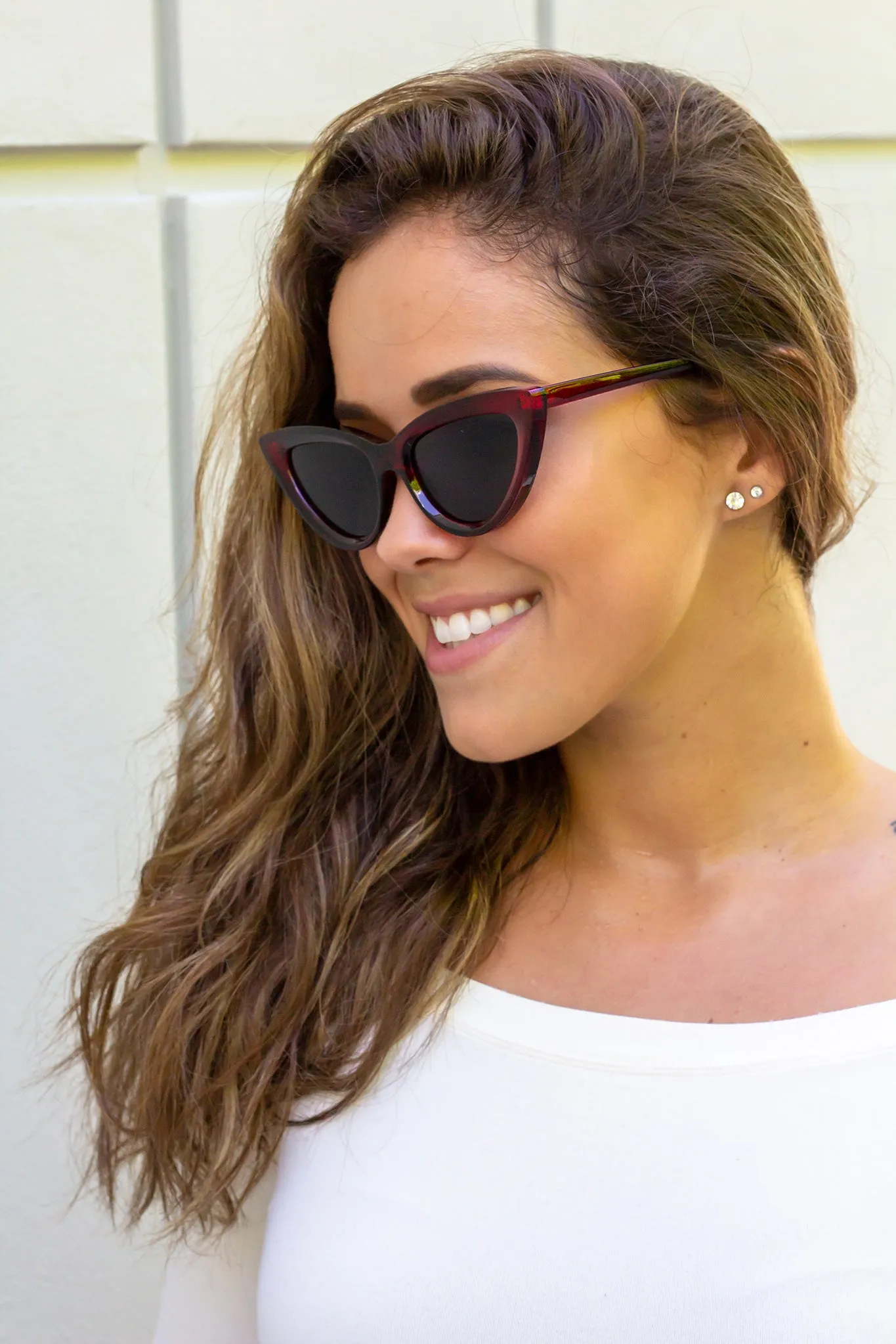 Red Cat Eye Sunglasses