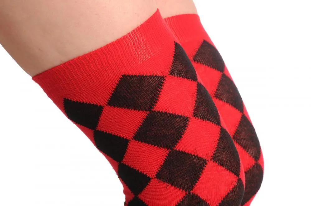 Red Checkered Diagonal