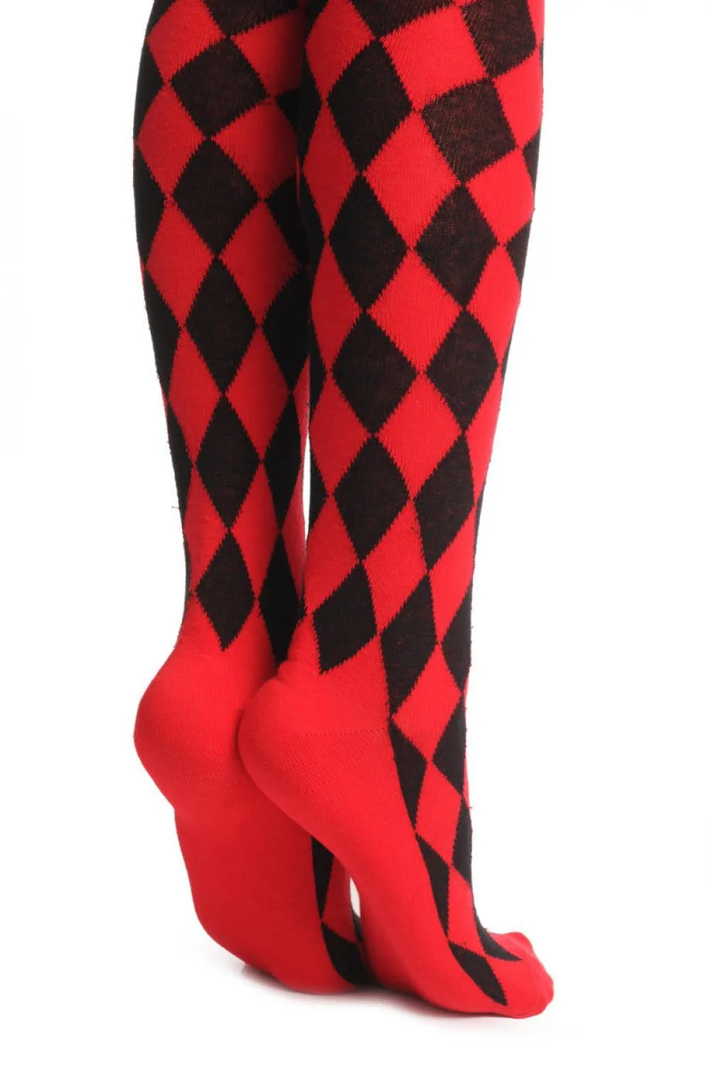 Red Checkered Diagonal