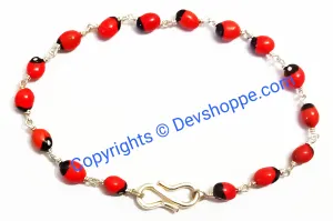 Red Chirmi Bracelet in pure Silver