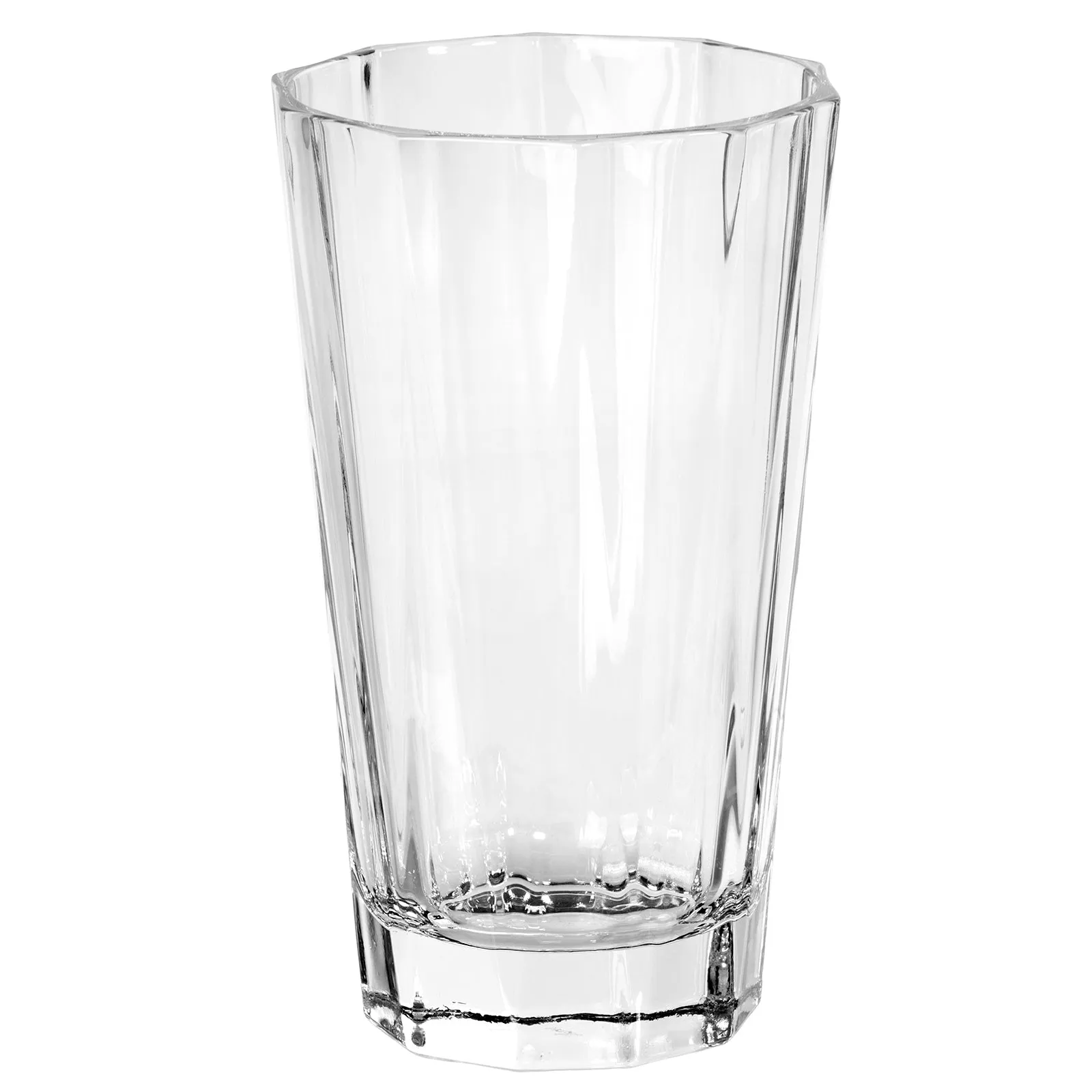 Red Co. Geometric Cut Clear Lead Free Crystal Iced Tea Drinking Glasses, Water Juice Soda Beverage Tumblers, Set of 6, 15 fl oz