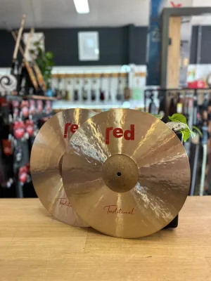 Red Cymbals | Traditional Series | Raw Bell | 16” Hi Hats