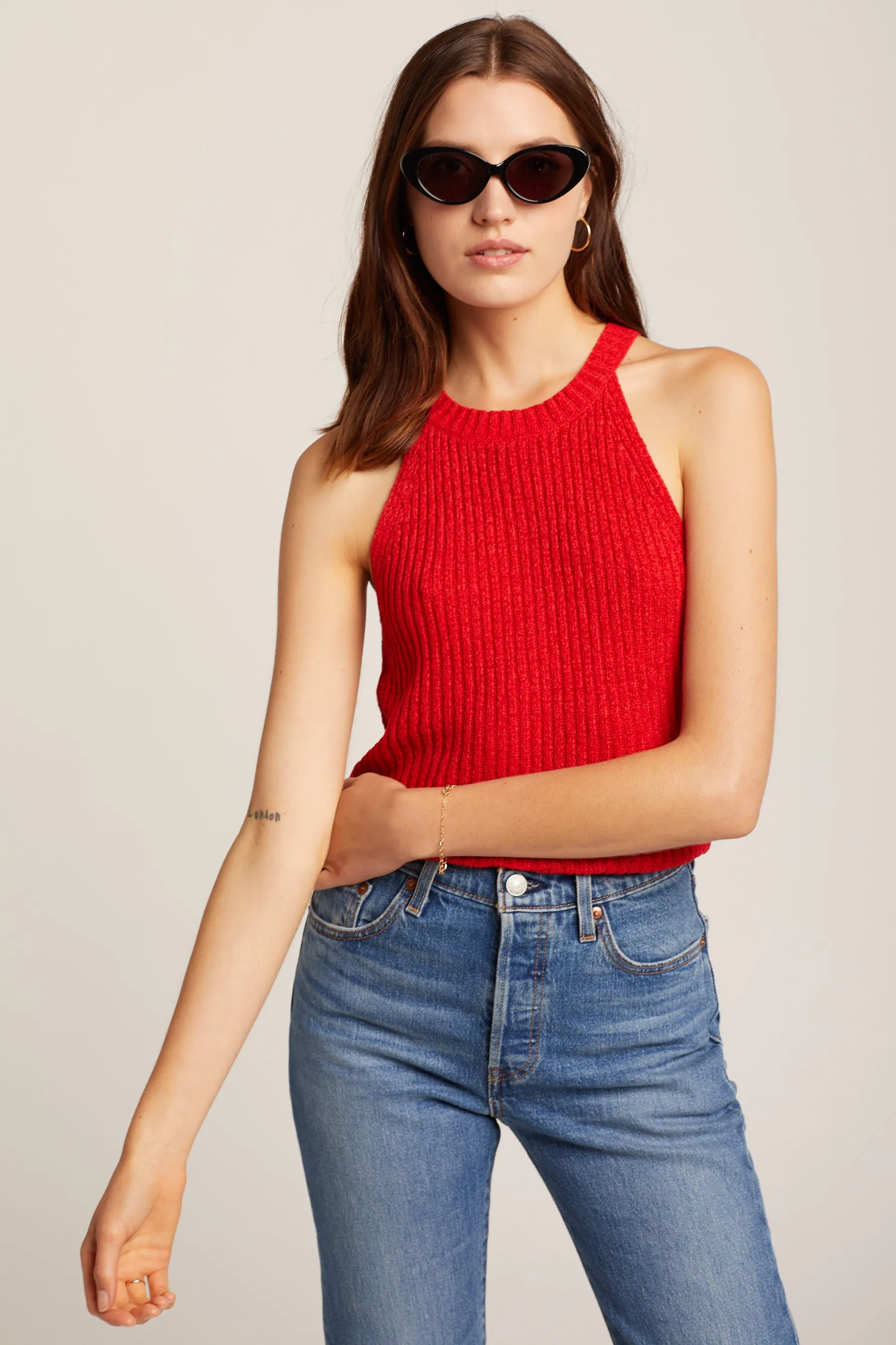 Red Devi Sweater Top