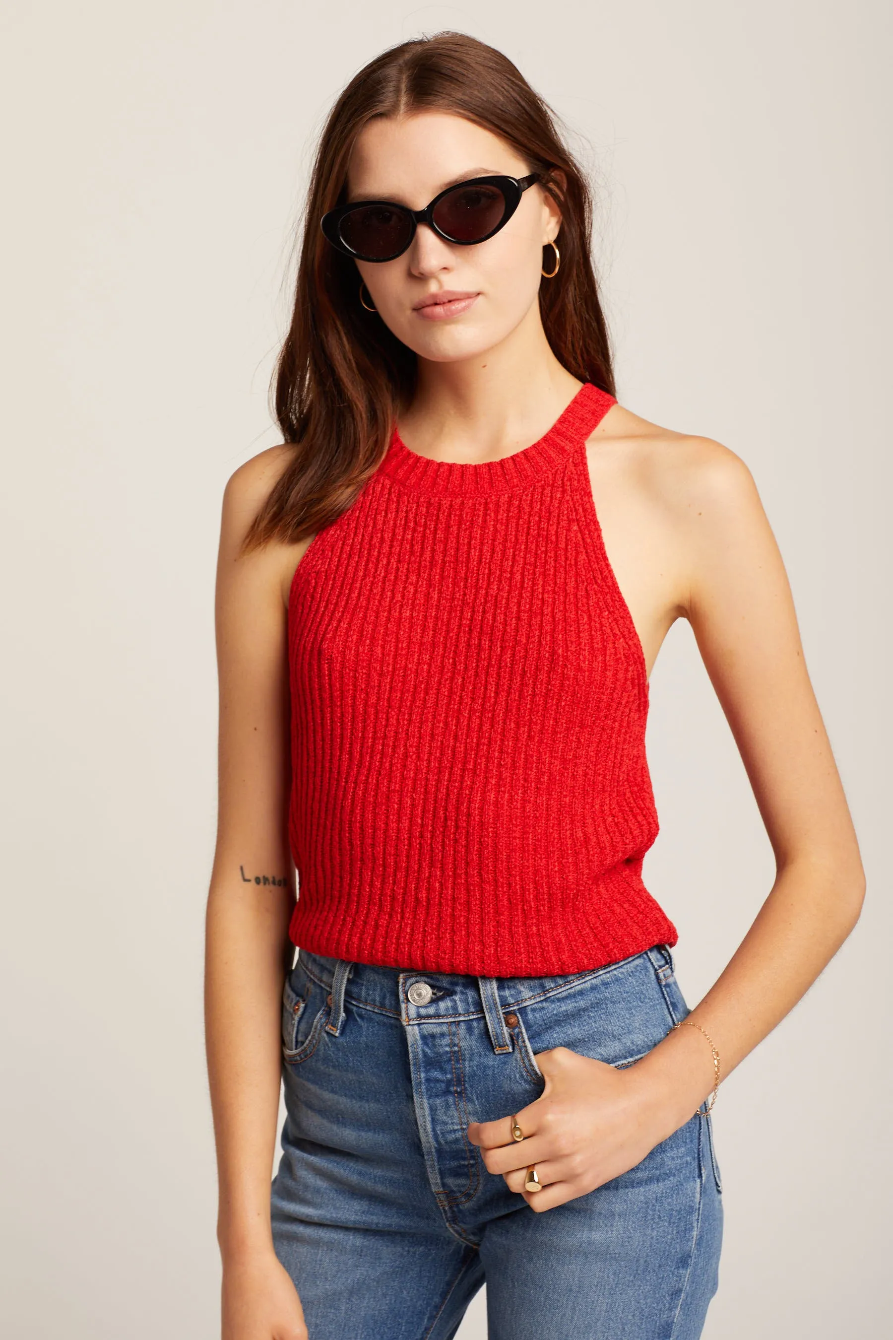 Red Devi Sweater Top