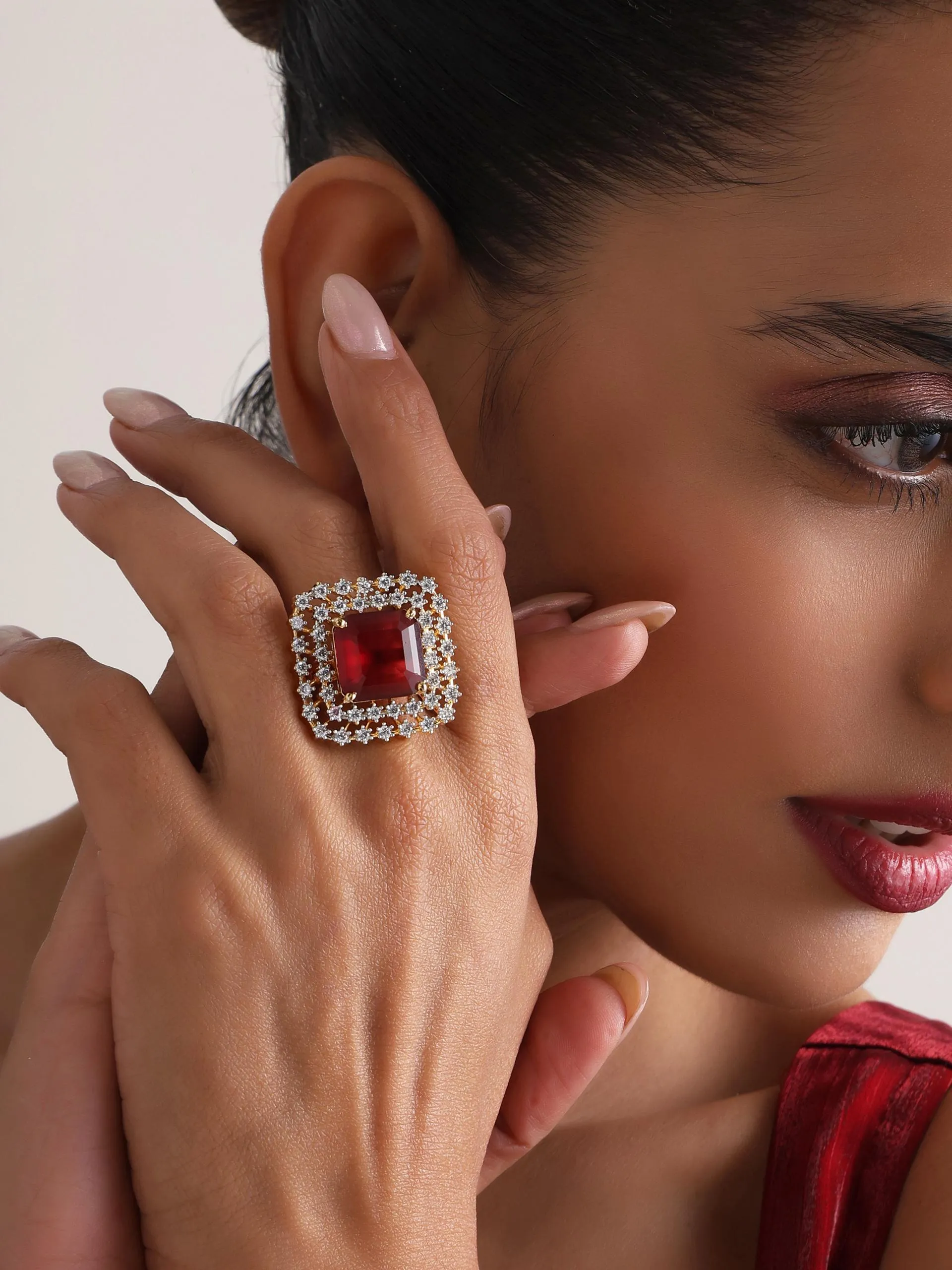 Red Diamond Ring