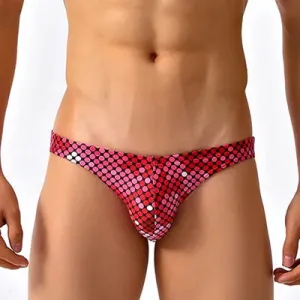 Red Disco Low Cut Swim Brief