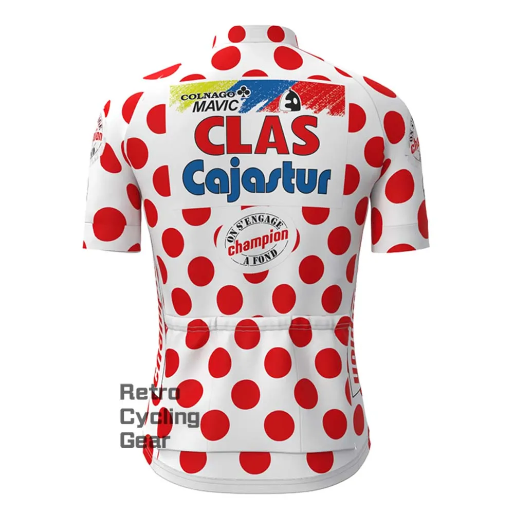 Red dot CLAS Retro Short Sleeve Cycling Kits