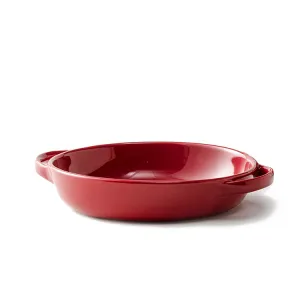 Red Double-Eared Baking Dish