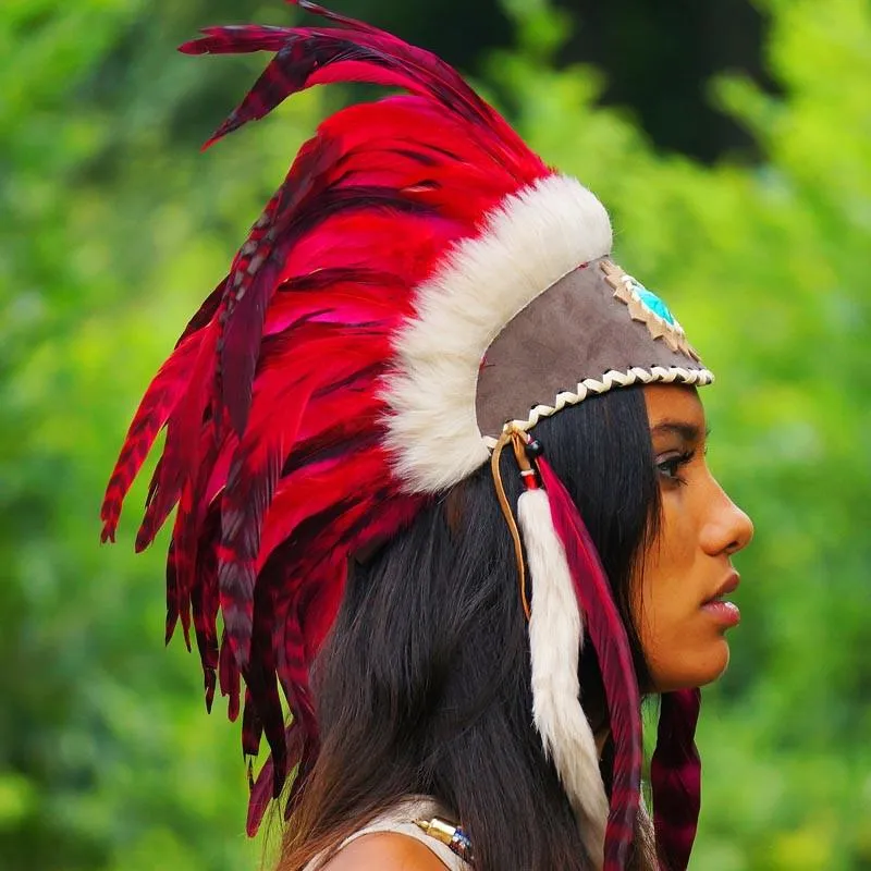 Red Feather Headdress