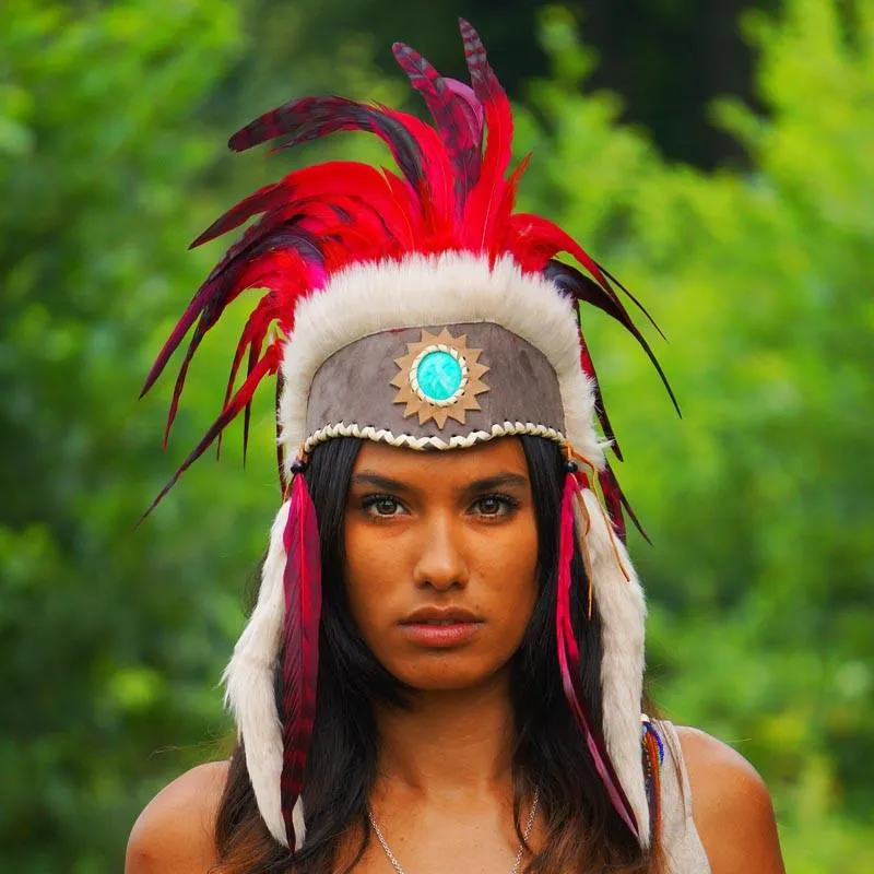 Red Feather Headdress